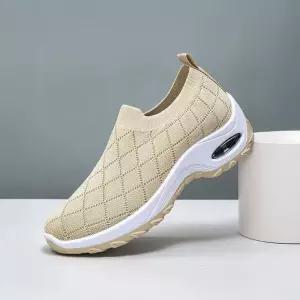 다이아 패턴 니트운동화 여성 통풍 여름 쿠션 신발/단화/슬립온/캔버스화/발편한/운동화/여자/슈즈/컴포트