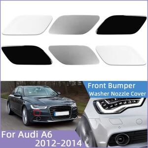 Audi 호환 A6 2012 4G 용 앞 범퍼 헤드 라이트 와셔 노즐 캡 0955275 스프레이 클리너 커버 쉘 페인트