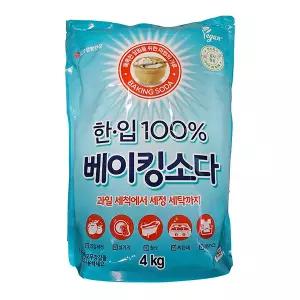 LG생활건강 한입 100% 베이킹소다 4kg X 1개