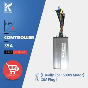 전기 자전거 컨트롤러 48V 속도 부시리스 모터용 1500W 35A KT 변환 키트