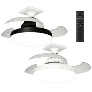 조명  원격 제어 기능이  천장 선풍기 접이식 다기능 무소음 송풍기 공간 절약 장치