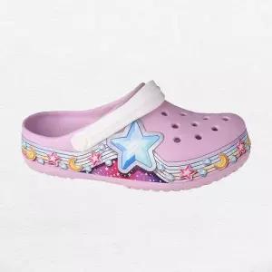 [크록스]아동 샌들 /V2- 207075-6GD / Kids Crocs Fun Lab Star Band Clog Ballerina Pink