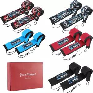 KPEPIX 10Pcs 사전 발송 네오프렌 낚싯대 소매 세트 주조 트롤링 방적봉 - 방광 및 천공 방지봉 커버 보호