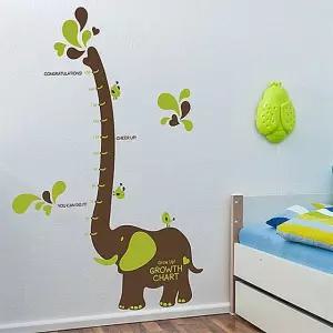 코끼리 키재기 그래픽스티커 시트지 벽지 포인트