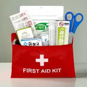 가정용 어린이집 학교 구급상자 상비약 구급함 보관함 약케이스 파우치 10종 세트