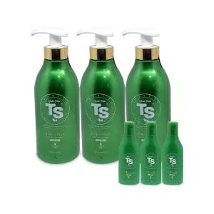 TS 골드플러스 샴푸 500g x 3개 + 100g 탈모케어 1세트