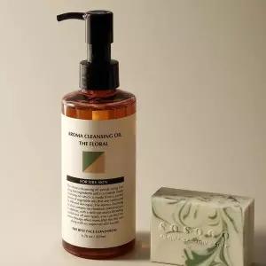 [소소코]블랙헤드제거 피지제거 모공관리 아로마 딥 클렌징오일+아로마 수제비누 건성피부용 세트