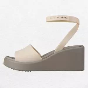 [크록스]브루클린 앵클 스트랩 웨지 힐 여성 통굽 샌들 시타케 209406-2DS