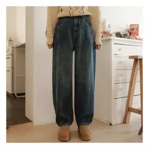 저스트원 소프트 퍼 밴딩 데님팬츠 361599