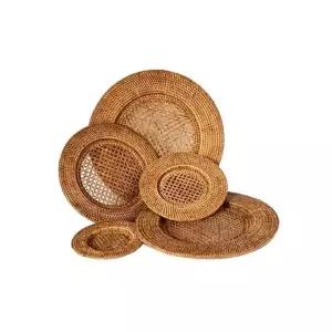미얀마 라탄 언더플레이트 L NO.BK016 인테리어 디자인