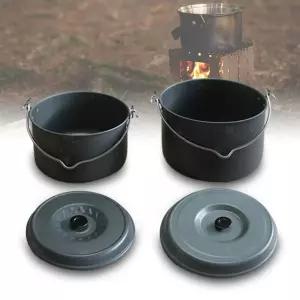 캠핑냄비 대형 야외 취사 찜통 주방 들통 중형코펠 그릇 세트 백패킹 준비물 감성 식기 필수품