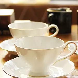 도자기 튼튼한 본차이나 골드라인 커피잔 2인세트 찻잔 머그