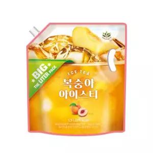 (1.5L) 복숭아 아이스티/음료/에이드/대용량/과일티/베이스/아이스티통/아이스/카페/가정용/맛있는