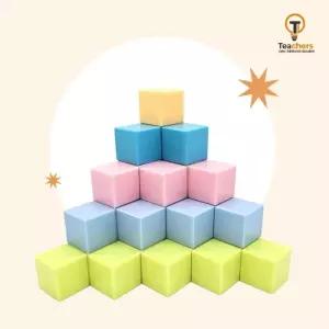 티처스 마그네틱 큐브 블럭/교구/조립/완구/블록/장난감/놀이/쌓기/입체/자석/초등/아기/세트/창의