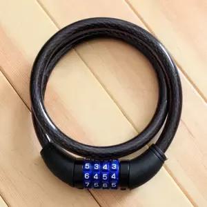 (12mm) 자전거 번호 자물쇠/와이어/열쇠/체인/유모차/현관/다용도/자물통/방수/하이킹/케이블/릴고리/보호