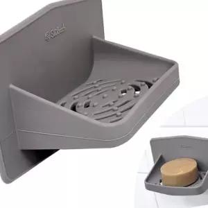 욕실정리 179 비누받침대 공중부양 구멍없는 실리바스 무타공 YWBADF3C