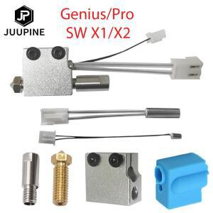 포병 사이드와인더 X1/X2 천재 키트 핫엔드 NTC100K 서미스터 튜브 블록 목구멍 화산 노즐 3D 프린터 부품