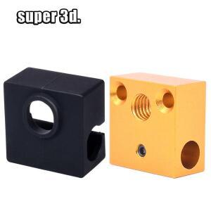 3d 프린터 부품 CR10 히터 블록 PRO Hotend Ender 3/3S J 헤드 압출기 가열 용 알루미늄 MK8 실리콘 양말