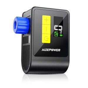 [미국배송] 압력 게이지가 있는 AUXPOWER BL03 자전거 펌프 프레스타 및 슈레이더 밸브가 120PSI 전기 자동 정지 도로 산악 E-자전거 스포츠 볼을 위한 야외 캠핑 사이클링 펌프