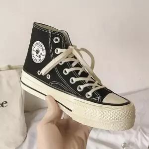 여성 2컬러 스니커즈 운동화 캔버스화 키높이운동화