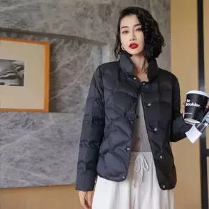 화이트 오리털 숏패딩 간절기 여성경량패딩 겨울