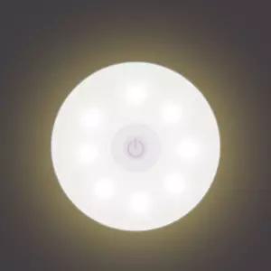 원터치 무선 벽 무드등 주황색/자석 부착 LED 수면등 수유등 조명 부착형 취침등 터치등 라이트 건전지