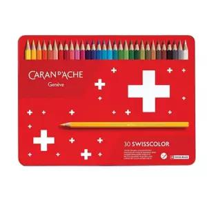 까렌다쉬 스위스 컬러 색연필 30색 수성/수채 그리기 틴케이스 전문가 미술 애니메이션 드로잉 수채화용 그