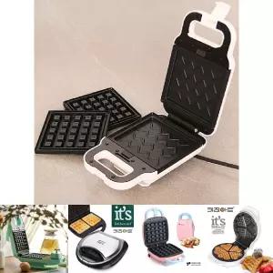 샌드위치 와플 메이커 DP-WM221W/가정용 제조기 크로플기 디저트 브런치 간식 기계 와플기 크로플 빵 전기