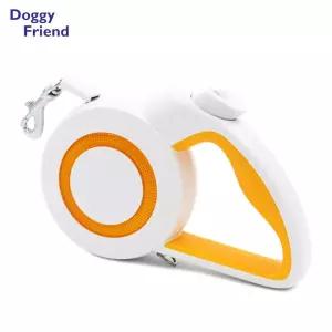 에어 리드 자동 줄 5m 오렌지/개 목줄 애견 반려 동물 애완 견 산책용 펫 강아지 산책