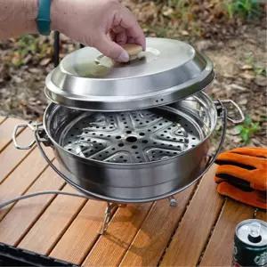 캠핑조리 찌개요리 찜기 304 스텐 코펠 냄비 야영장 밤낚시 정원 옥탑 리조트 휴대용
