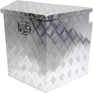 ANUTUKO 29인치 알루미늄 트레일러 텅 툴 박스 다이아몬드 트레드 트럭 침대 RV 픽업용 ATV(잠금 및 열쇠