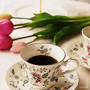 VW48CF8A 복고패턴 레트로한 물컵 음료컵 커피잔 미하루 2인세트