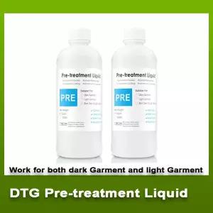 직워터용 프리트리트먼트 액체 섬유용 안료 잉크 프리코팅 DTG 프린터용 프린팅 전 액체 밝은색 및 어두운