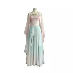 스포츠무용복 원 공연복 여성용 왈츠복 연습복 댄스복 공연의상 무용 여성