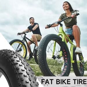 헤비듀티 케블라 비드 20인치 접이식 전기자전거 호환  타이어 - 26x4.0 산악 눈길 진흙길용