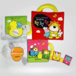 어린이집 유치원 유아 아동 교구 선물 헝겊책 5종세트 사운드북 아기체육관 초점책