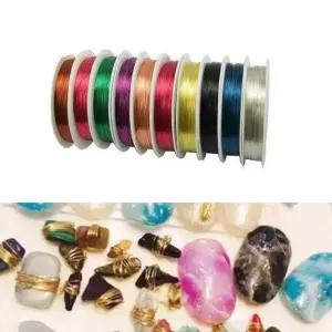 네일아트 나만의 디자인 연출 와이어네일 18M 13종/팔찌/만들기/와이어줄/철사/미술/재료/비즈/공예/와이어