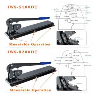 IWISS IWS-5100D 데스크탑 OT 오픈 황동 코 라인 프레스 펜치 압착 쿠퍼 정장