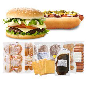 초간단 햄버거만들기(10~18인분) / 불고기버거 햄버거재료