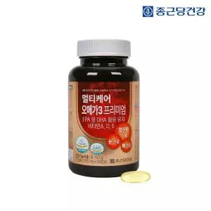[종근당건강] 멀티케어 오메가3 (3개월분) 비타민A D E EPA DHA 뼈건강 눈영양제 항산화