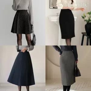 [겨울신상]빅사이즈추가/빅사이즈스커트/H라인/플레어/하객룩/머메이드/a라인/결혼식스커트/오피스룩/정장