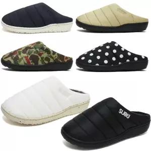 [즉할30%]스부 겨울 슬리퍼 모음 남자 여자 리사이클 퍼마넷 야외 실내 패딩신발