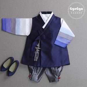 [꼬까한복]네이비긴배자/아동복/남아한복/유아복/설빔/돌복/추석