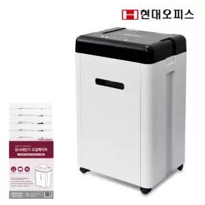 [현대오피스] 중형 문서세단기 PK-1630CD +오일페이퍼 최대 16매 파지함 30L 저소음 사무용 파쇄기 종이세절기