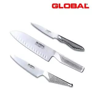 글로벌나이프 G-80338 주방칼 3종 세트 (식도+중도+과도)