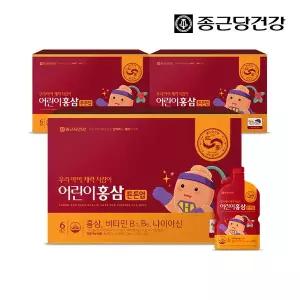 [종근당건강]키즈 면역 지킴이 국내산 6년근 어린이 홍삼 스틱 3세트 (총90포)