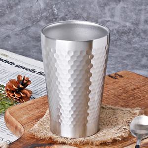 벌집 이중 스텐컵 2호 280ml 맥주잔 보냉보온컵 물컵