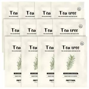 프리티스킨 마스크팩 8종 40매 1일1팩 얼굴팩 고보습 피부진정 영양케어