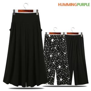 [허밍퍼플]여름 시원한 와이드/팬츠 아이스/쿨/통/바지 S~4XL 배기 밴딩 얼음 예쁜 여자 빅사이즈 여성의류