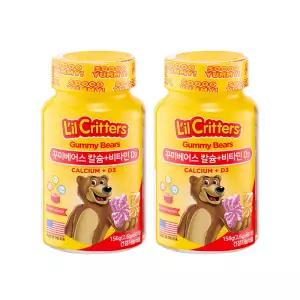 [릴크리터스]  꾸미베어스 어린이 칼슘비타민D 60구미 2병